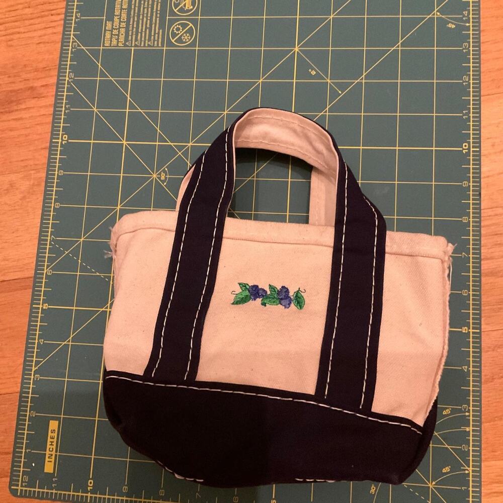VINTAGE MINI L.L. BEAN BOAT AND TOTE